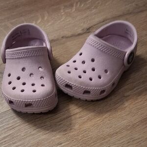 CROCS Kids' Soft Pink Slip-On Sandals